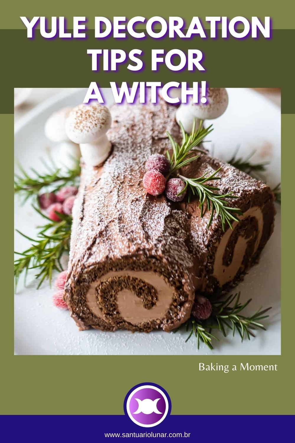 Yule Decoration Tips - Make an edible Yule Log