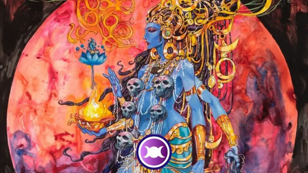 Painting of Kali the Devourer by Abhishek Singh
