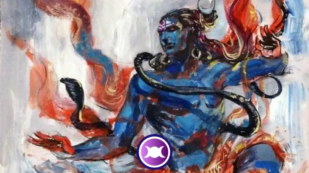 Painting of Lord Shiva, the Hindu God of Destruction by Abhishek Singh