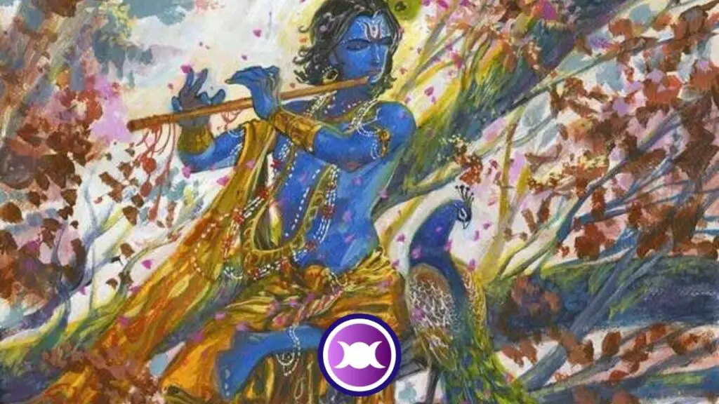 Painting of Krishna by Abhishek Singh