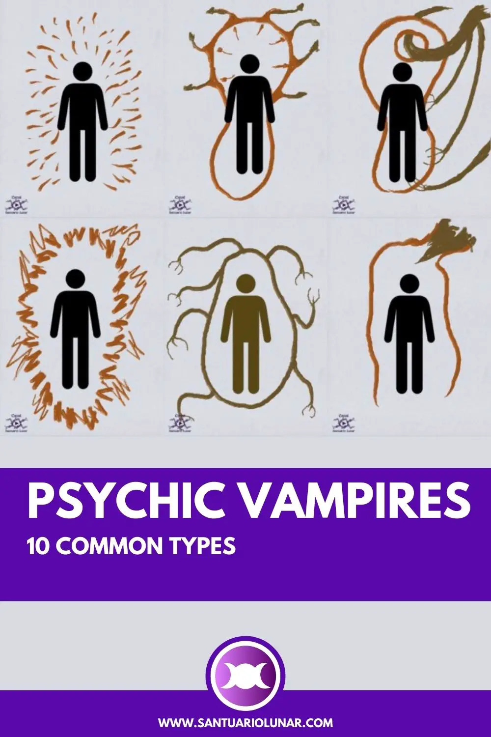 10 common types of psychic vampires (Pin for Pinterest)