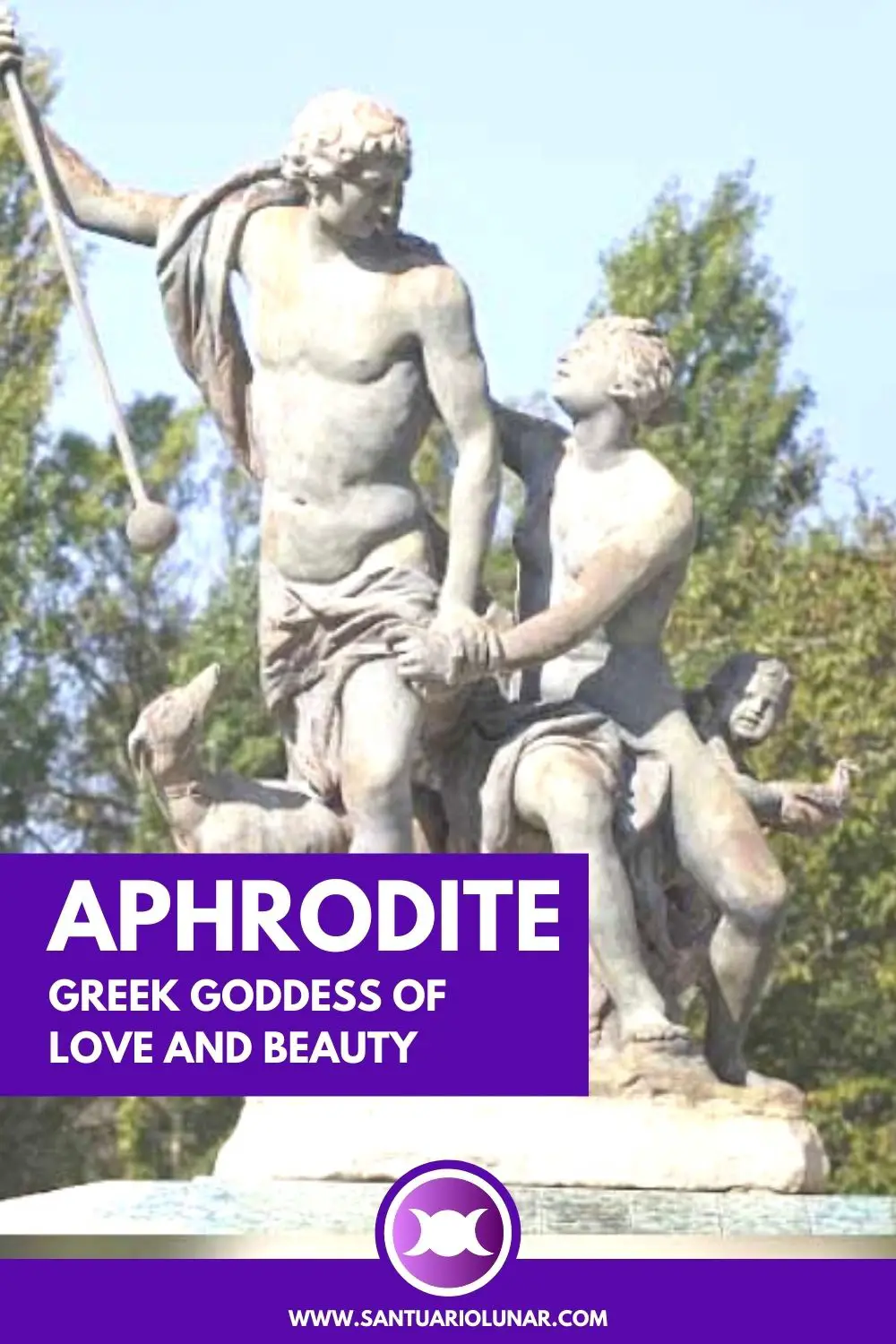 Aphrodite and Adonis statue - Pinterest