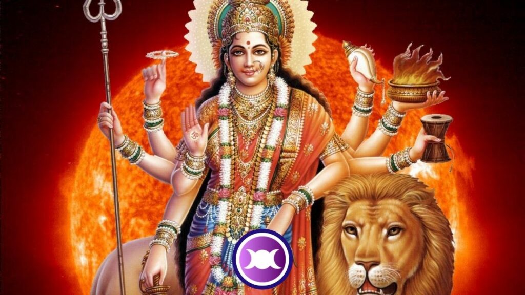 Goddess Durga and her weapons