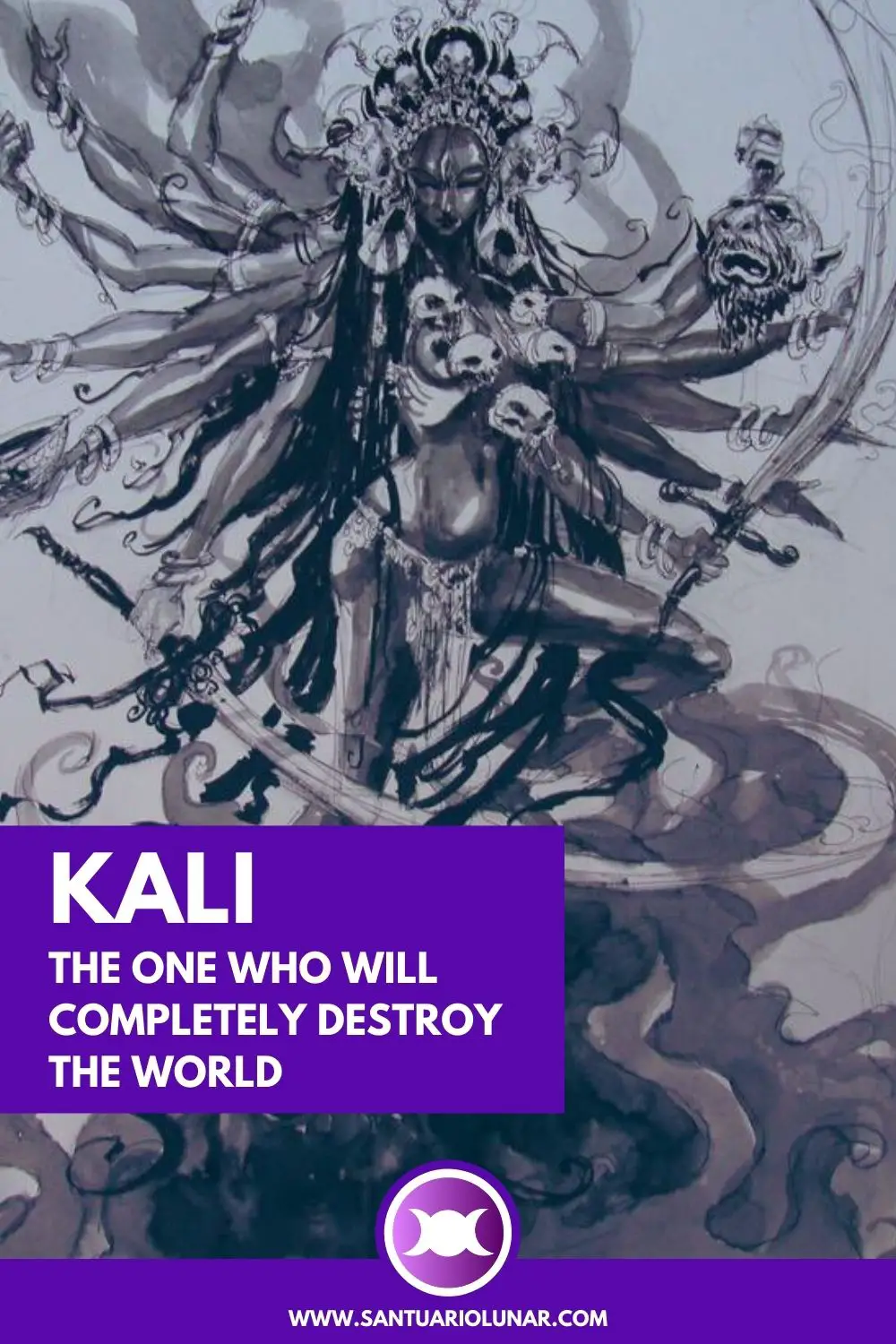 Goddess Kali painting by Abhishek Singh (Pinterest)