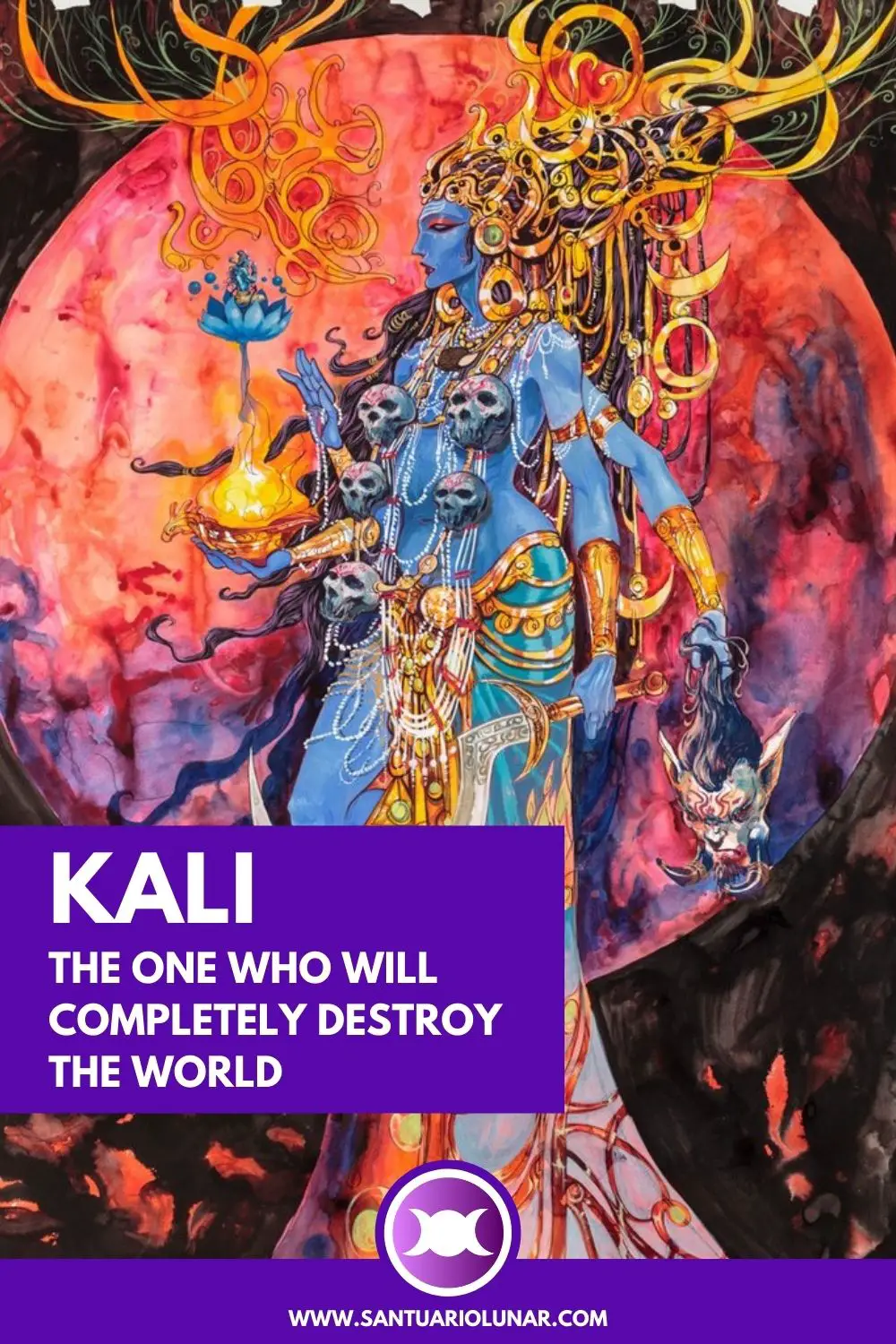 Kali painting by Abhishek Singh (Pinterest)