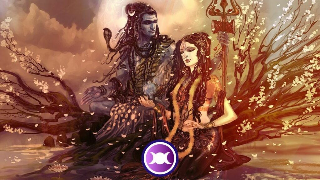 Shiva and Parvati - Painting by Abhishek Singh