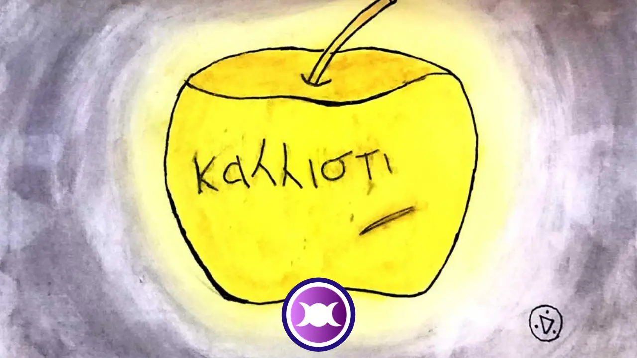 Illustration of the Golden Apple of Discord
