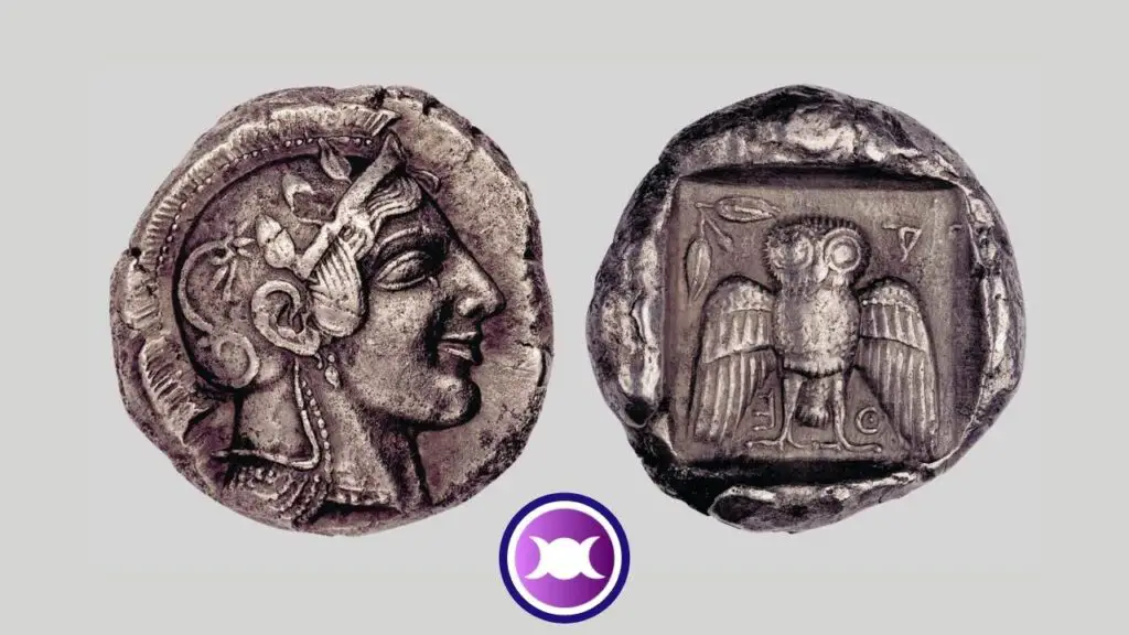 Coin from Athens Athena and the owl