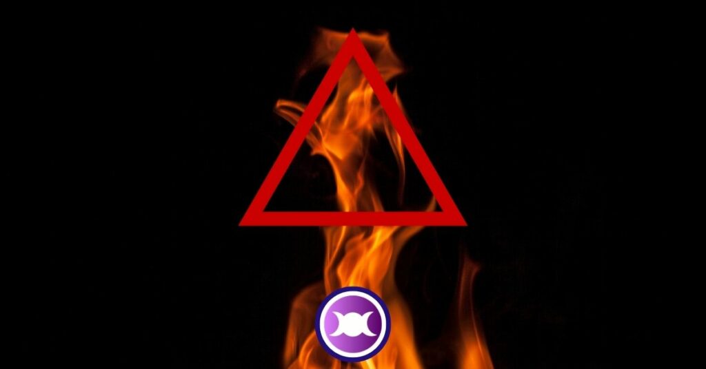 How to draw fire element symbol