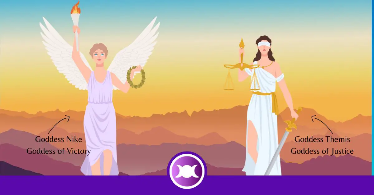 Spell for justice - Goddesses Nike and Themis