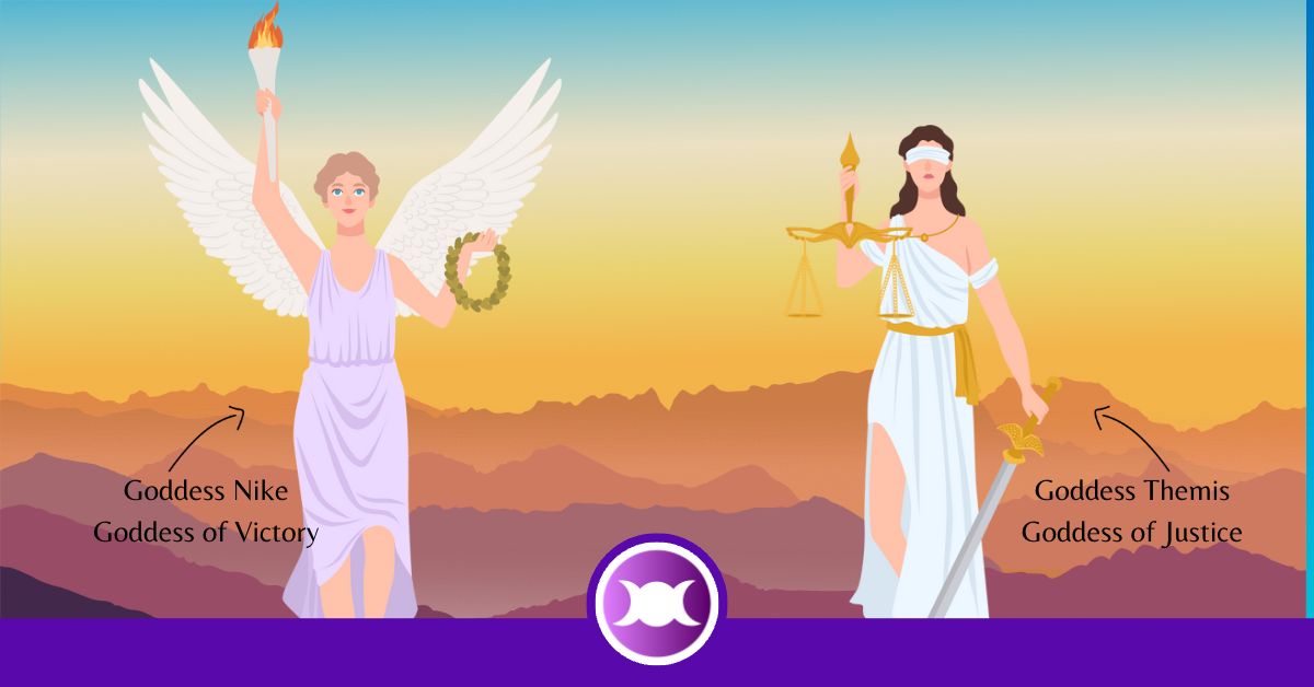 Spell for justice - Goddesses Nike and Themis